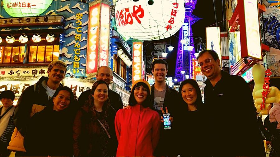 Osaka: Shinsekai Food Tour with 13-15 Dishes at 5 Eateries - The final stop: tonpeiyaki, karaage, and one last drink
