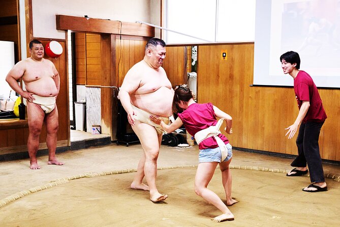 Osaka Sumo Experience with Live Show and Audience Challenge - From ceremony to training and technique