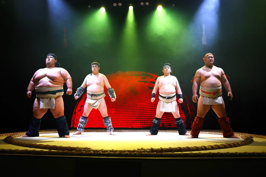 Osaka: Sumo Stage Show with Bento or Snack + Fight & Photo - The demonstration matches