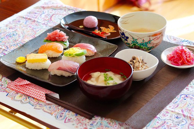 Private Kyoto Sushi Cooking Class & Tea Ceremony with Emika - About one hour of cooking, then lunch or dinner