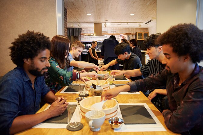 Private Sushi Making with a Sushi Master - Eating your handmade sushi with soup and green tea