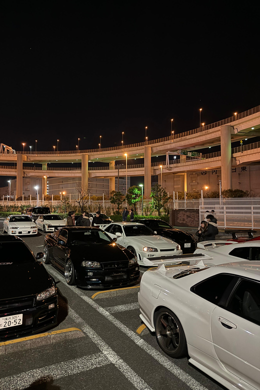 【R34】Tokyo:Private Daikoku tour in Modified R34 - Autobacs Shinonome: the warm-up stop