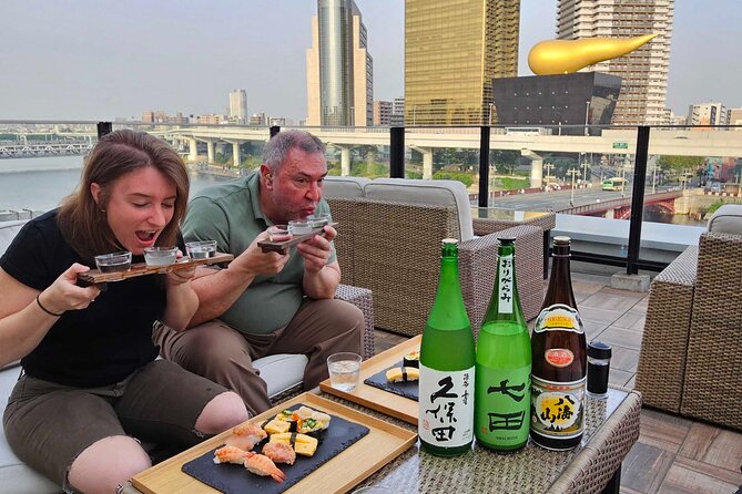 Ramen and Sushi Cooking Class with Sake Pairing Set in Tokyo - Making sushi, one careful step at a time