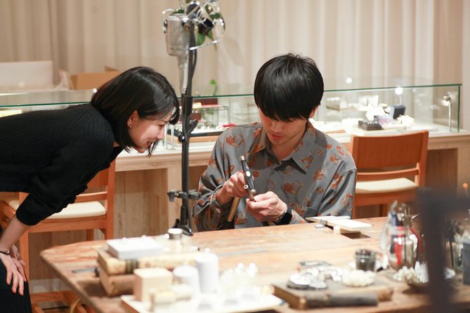 Ring making experience　 Completed in about 1 hour! - Step four: hammering the tsuchime pattern