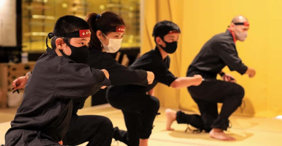 Samurai Ninja Museum Asakusa: Kid-Friendly Ninja Training - Throwing ninja stars in a friendly contest