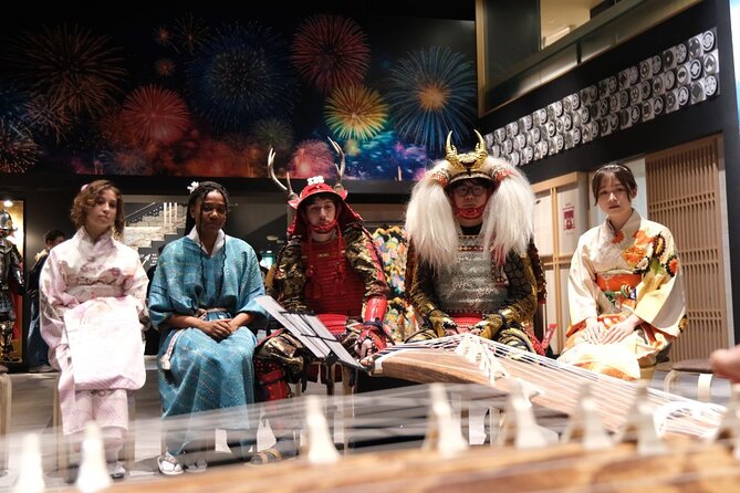 Samurai Show, Tea Ceremony, Japanese Traditional Activities - The samurai show, sword practice, and comic timing