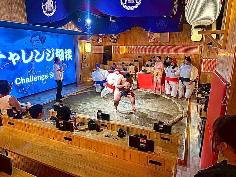 Sapporo: Sumo Show Experience with Japanese food & Photo - Dinner, Videos, and the Opening Program