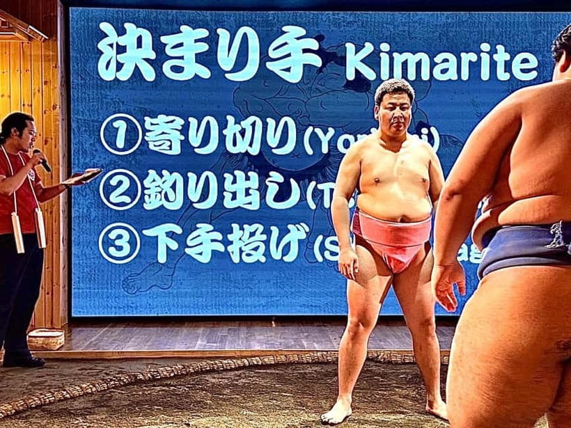 Sapporo: Sumo Show Experience with Japanese food & Photo - Learning the Rituals Before the Bout