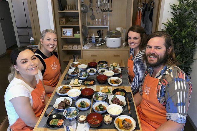 Small-Group Wagyu Beef and 7 Japanese Dishes Tokyo Cooking Class - Eating what you made
