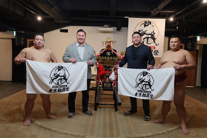 【SUMO FESTIVAL】Tokyo Ginza: Sumo Show & Photo Experience - The mikoshi finale adds a second Japanese tradition