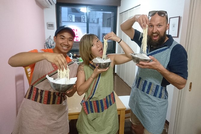Three Types of Ramen Cooking Class in Osaka - Starting with handmade ramen noodles