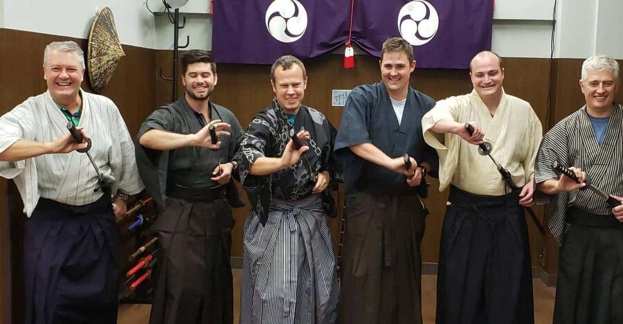Tokyo: Best Samurai Experience - Choosing a kimono before the sword lesson