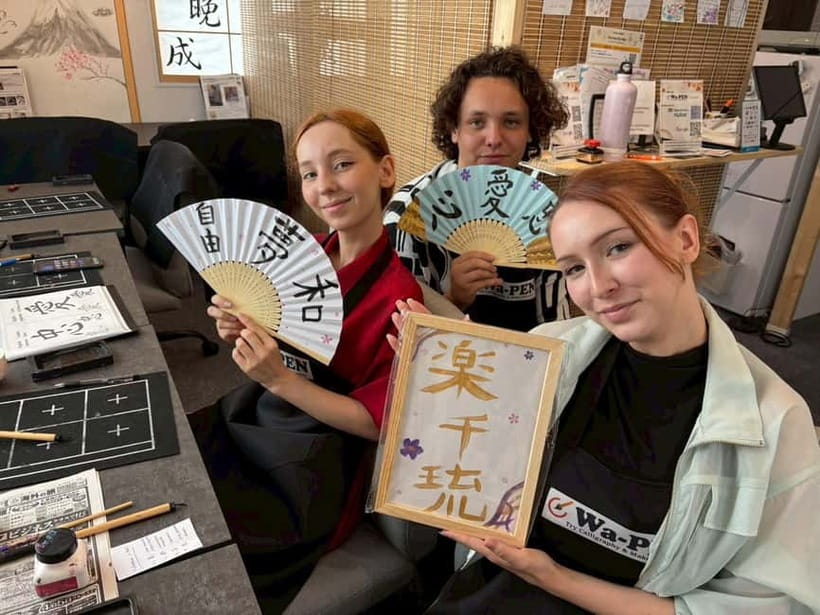 Tokyo:Calligraphy &Make your original folding fan in Asakusa - Key points to know before you book
