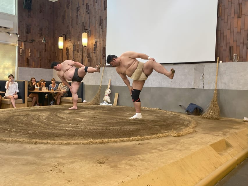 Tokyo: Challenge Sumo Wrestlers and Enjoy Meal - Lunch or dinner keeps the event relaxed