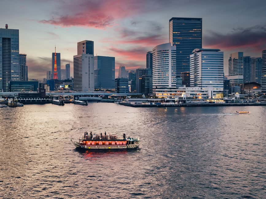 Tokyo Dinner Cruise & Tradition Show & Drinks & Tokyo Tower - Eitai Bridge and the onboard show