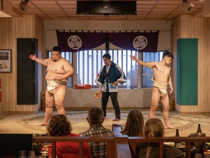 Tokyo: Family Sumo Workshop & Live Wrestling Show with Lunch - The Live Exhibition Bout Is Close and Loud