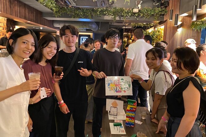 Tokyo Locals & Traveller can come alone Party experience Shibuya - Games that make conversation easier