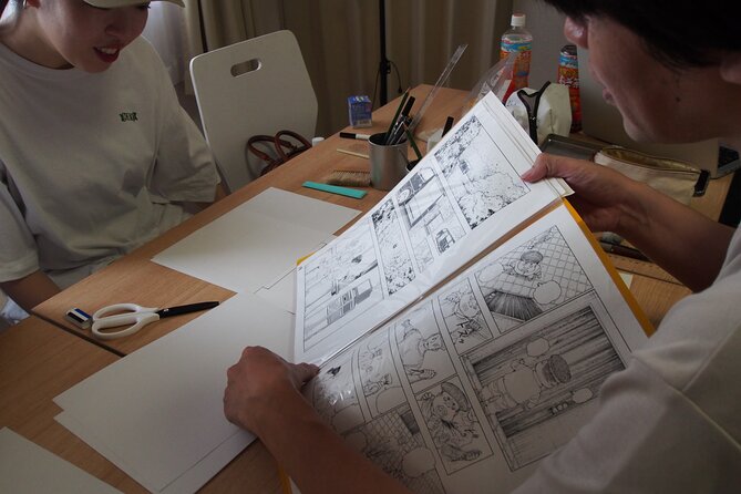 Tokyo Manga Drawing Workshop Guided by Active Pro Manga Artist - Meeting active manga artists, including Masa and Chie Sensei