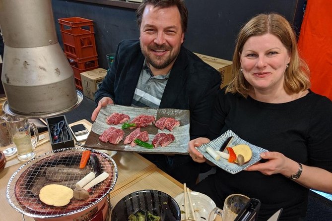Tokyo Night Foodie Tour in Shinjuku - Seasonal Sushi, Wagyu Beef - Wagyu on a traditional shichirin grill