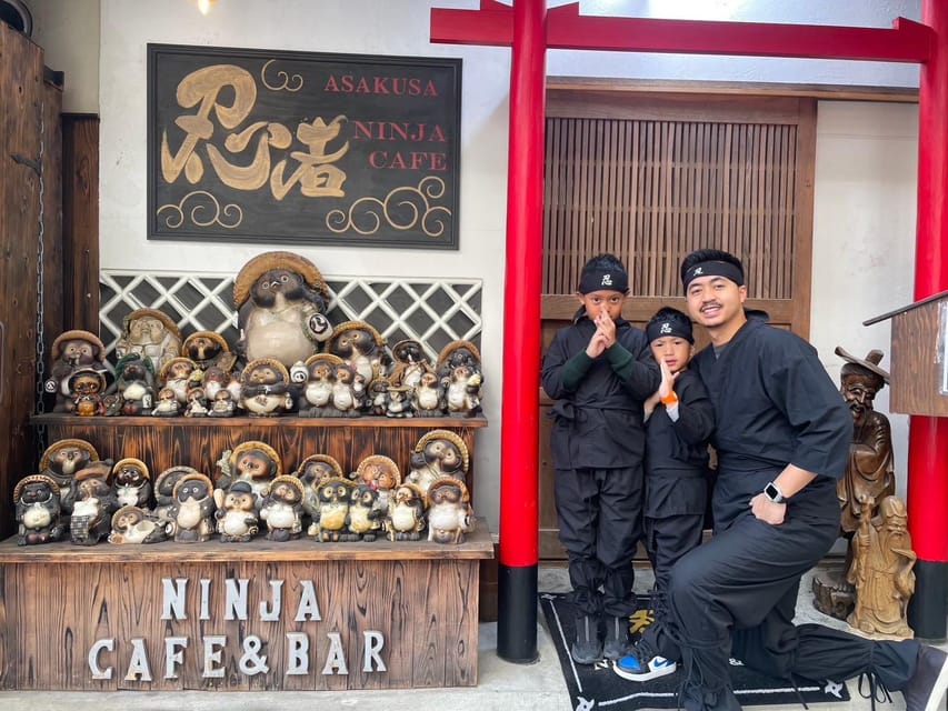 Tokyo: Ninja Experience Cafe Asakusa - Replica sword practice keeps the final stage theatrical