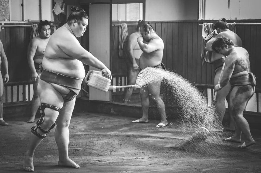 Tokyo: Not a show- a professional sumo practice with experts - Ryōgoku Edo NOREN and the final half-hour