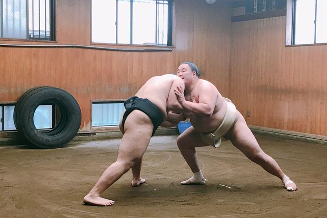 Tokyo Ryogoku Sumo Morning Practice + Photo Shoot with Wrestlers - Inside the stable: quiet, close, and very real