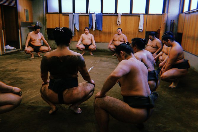 Tokyo Ryogoku Sumo Morning Practice + Photo Shoot with Wrestlers - The walk through Ryogoku to a working stable