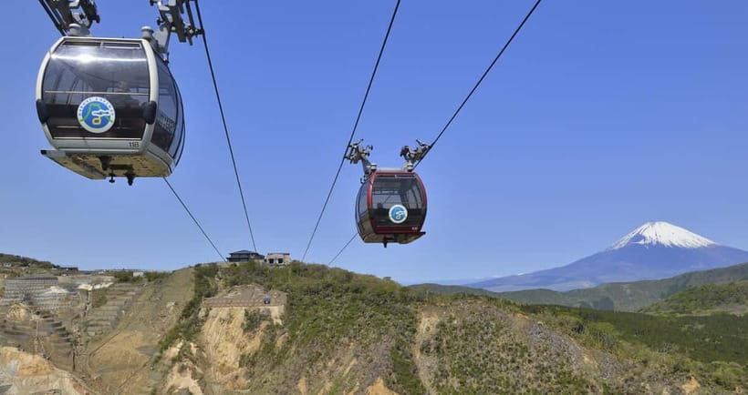 Tokyo:Sea of Mount Fuji, Hakone Ropeway, Ōwakudani, Enoshima - Lake Ashi and the classic Hakone view