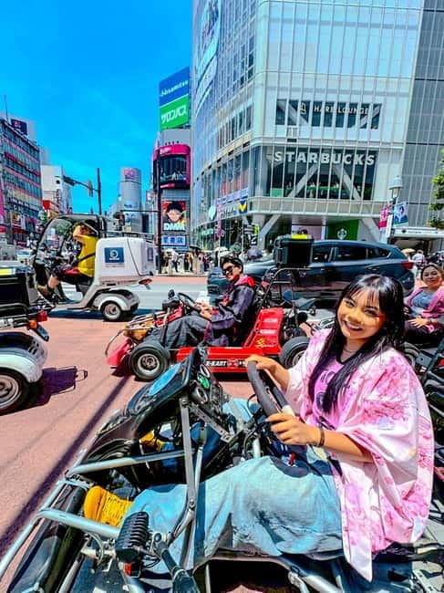 Tokyo: Shibuya and Shinjuku Streets Guided Go-Karting Tour - The Driving License Rules Are the Serious Part