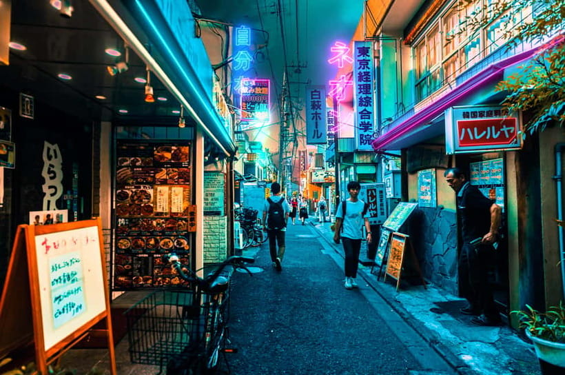 Tokyo Shibuya Walking tour With A Guide - Center Street beyond the bright signs