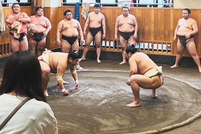 Tokyo: Sumo Morning Practice Viewing Tour at a Real Stable - Inside the 1.5-hour training session