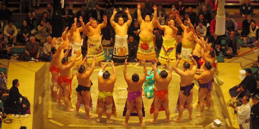 Tokyo: Sumo Tournament Tour with Chair Seat Tickets - What happens inside Ryogoku Kokugikan