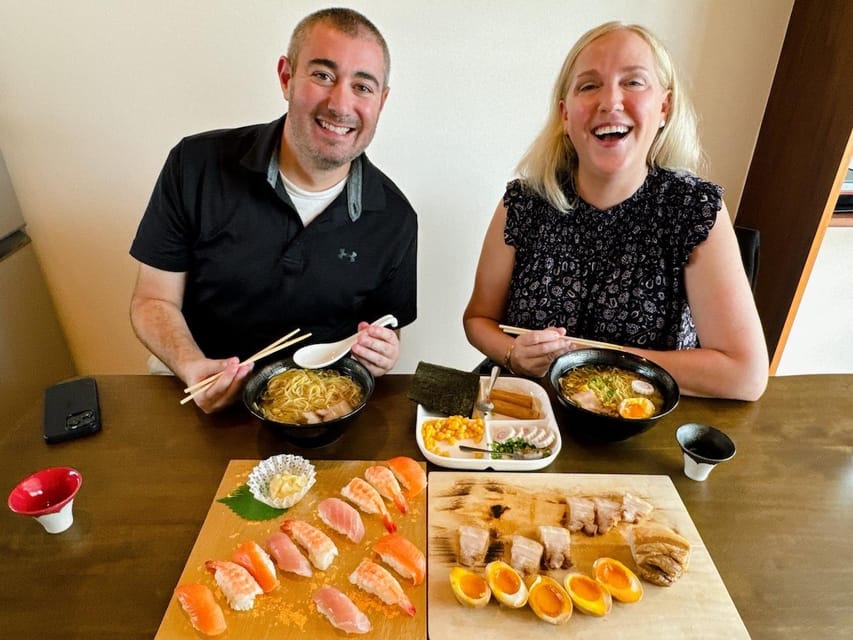 Tokyo: Sushi and Ramen Cooking Class with Sake Pairing Set - Arriving in Tsukishima, five minutes from the station