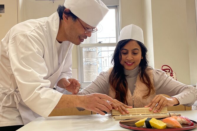 Tokyo Sushi Making Class in Tsukiji with Professional Chef - English instruction and the human touch