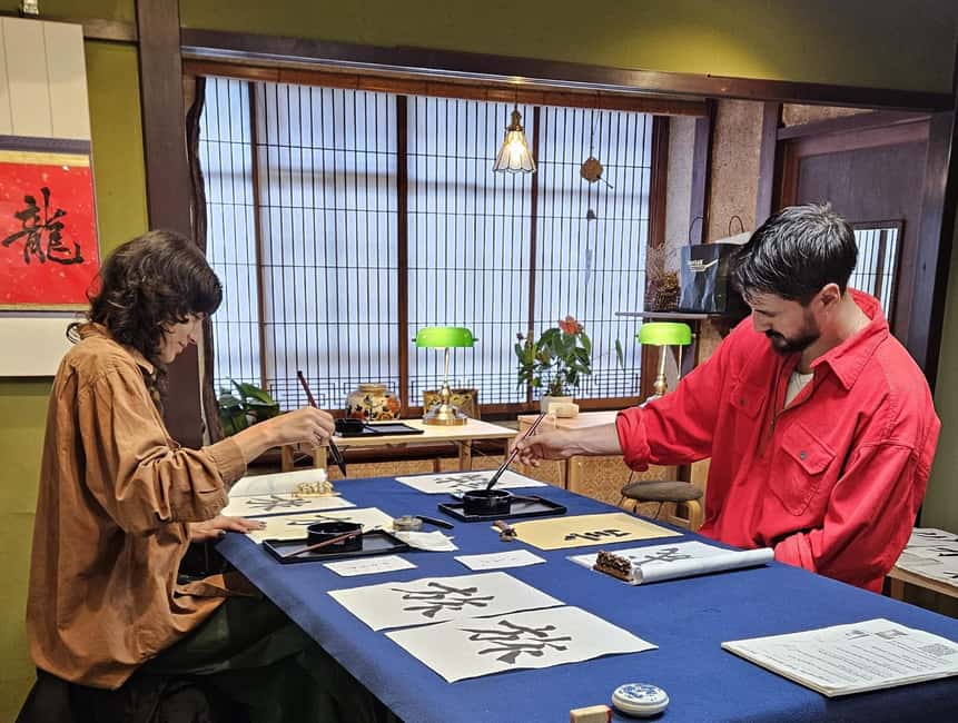Try Mindful Calligraphy Near Kanazawa's Ninja Temple - The first lesson: brush, ink, paper, and posture