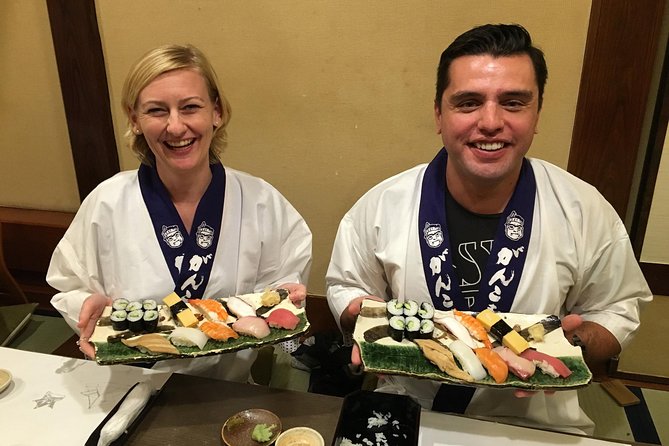 Tsukiji Fish Market Guided Tour and Sushi Making with Pro Chef - Moving upstairs for the sushi lesson